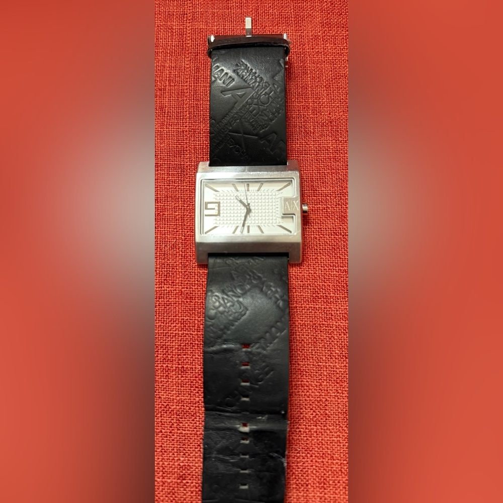 Armani Exchange, Silver Rectangular Dial Watch, M… - image 7